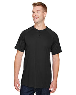 Augusta Sportswear 1565  Attain Wicking Two-Button Baseball Jersey at GotApparel