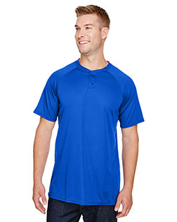 Augusta Sportswear 1565 Attain Wicking Two-Button Baseball Jersey at GotApparel