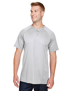 Augusta Sportswear 1565 Attain Wicking Two-Button Baseball Jersey at GotApparel