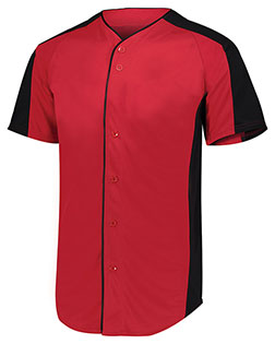 Augusta Sportswear 1656  Youth Full-Button Baseball Jersey at GotApparel