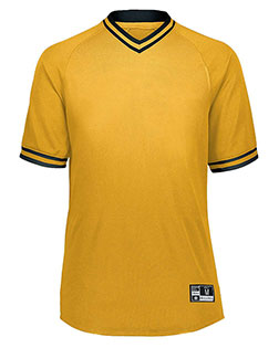 Augusta 221021 Men Retro V-Neck Baseball Jersey at GotApparel