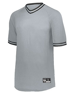 Augusta 221021 Men Retro V-Neck Baseball Jersey at GotApparel