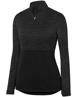 Augusta Sportswear 2909 Ladies Shadow Tonal Heather 1/4 Zip Pullover at GotApparel