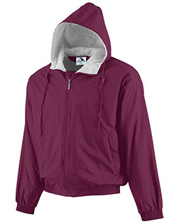 Augusta Sportswear 3280  Hooded Taffeta Jacket/Fleece Lined at GotApparel