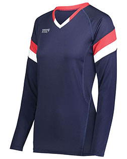 High Five 342243 Girls TruHit Tri-Color Long Sleeve Jersey at GotApparel