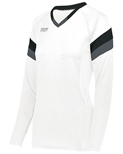 High Five 342243 Girls TruHit Tri-Color Long Sleeve Jersey at GotApparel