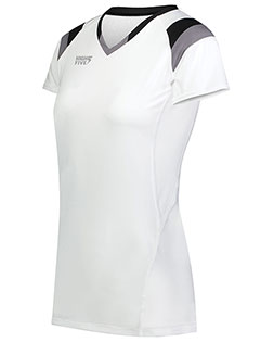Augusta 342253 Girls  TruHit Tri-Color Short Sleeve Jersey at GotApparel
