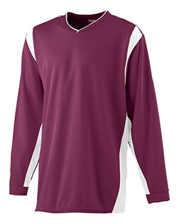 Augusta 4600 Adult Wicking Long-Sleeve Warm-Up Shirt at GotApparel