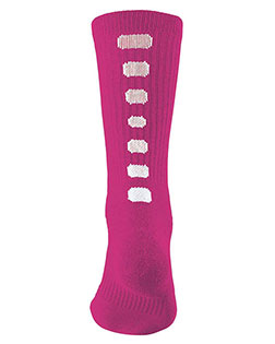 Augusta 6091 Women Color Block Crew Sock at GotApparel