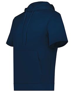 Augusta 6871 Men Wicking Fleece Short Sleeve Hoodie at GotApparel