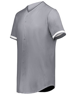 Augusta 6909 Men Cutter+ Full Button Baseball Jersey at GotApparel