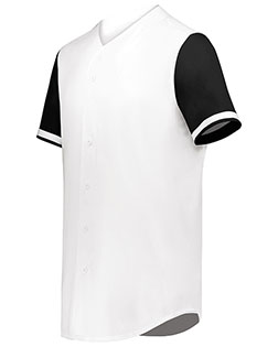 Augusta 6909 Men Cutter+ Full Button Baseball Jersey at GotApparel