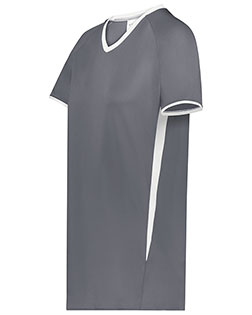 Augusta 6915 Women Ladies Cutter+ V-Neck Jersey at GotApparel