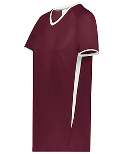 Augusta 6916 Girls Cutter+ V-Neck Jersey at GotApparel