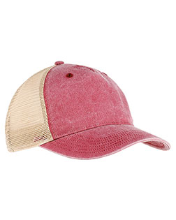 Authentic Pigment AP1924 Pigment Dyed 5-Panel Trucker at GotApparel