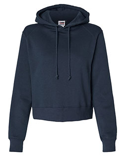 Badger 1261 Women 's Crop Hooded Sweatshirt at GotApparel