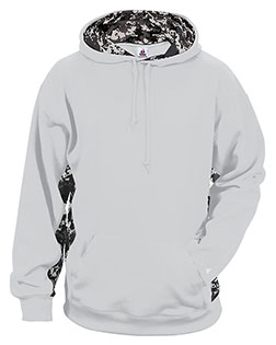Badger 1464 Digital Camo Colorblock Performance Fleece Hooded Sweatshirt at GotApparel