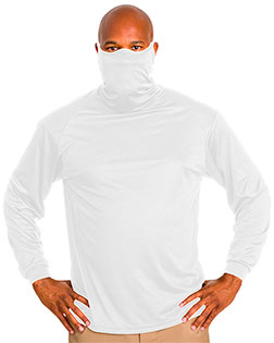 Badger 1925 Men 2B1 Long Sleeve T-Shirt with Mask at GotApparel