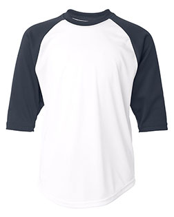 Badger 2133 Youth B-Core 3/4 Sleeve Baseball T-Shirt at GotApparel