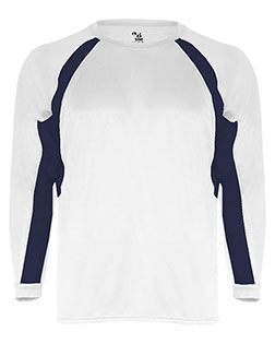 Badger 2154 Youth B-Core Hook Long Sleeve T-Shirt at GotApparel