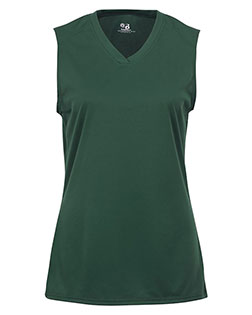 Badger 2163 Girls' B-Core Sleeveless T-Shirt at GotApparel