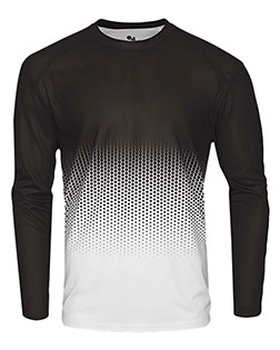 Badger 2224 Boys Youth Hex 2.0 Long Sleeve T-Shirt at GotApparel