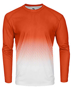 Badger 2224 Boys Youth Hex 2.0 Long Sleeve T-Shirt at GotApparel