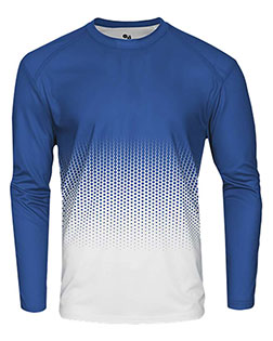 Badger 2224 Boys Youth Hex 2.0 Long Sleeve T-Shirt at GotApparel