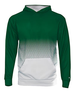 Badger 2404 Boys Youth Hex 2.0 Hooded Sweatshirt at GotApparel
