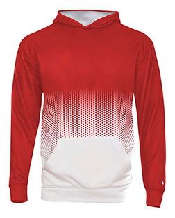 Badger 2404 Boys Youth Hex 2.0 Hooded Sweatshirt at GotApparel