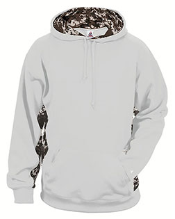 Badger 2464 Youth Digital Camo Colorblock Performance Fleece Hooded Sweatshirt at GotApparel