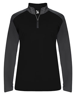 Badger 4008  Ultimate SoftLock™ Women's Sport Quarter-Zip Pullover at GotApparel