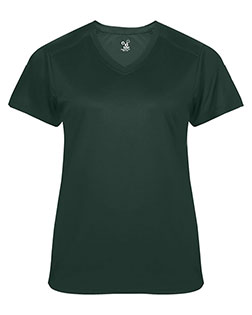 Badger 4062 Women Ultimate SoftLock™ 's V-Neck T-Shirt at GotApparel