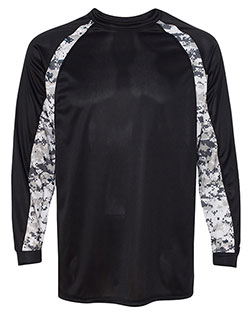 Badger 4155  Digital Camo Hook Long Sleeve T-Shirt at GotApparel
