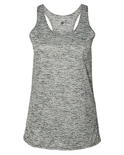 Badger 4161 Women's Tonal Blend Racerback Tank Top at GotApparel