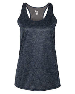 Badger 4161  Women's Tonal Blend Racerback Tank Top at GotApparel