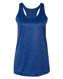 Badger 4161 Women's Tonal Blend Racerback Tank Top at GotApparel