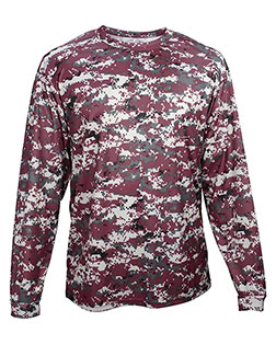 Badger 4184 Digital Camo Long Sleeve T-Shirt at GotApparel