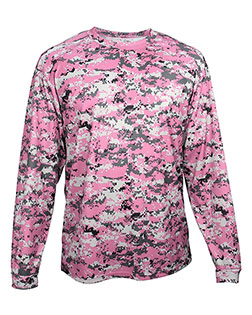 Badger 4184 Digital Camo Long Sleeve T-Shirt at GotApparel