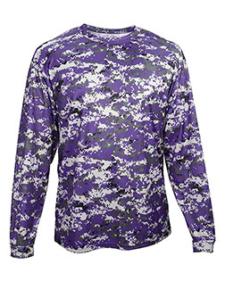 Badger 4184 Digital Camo Long Sleeve T-Shirt at GotApparel
