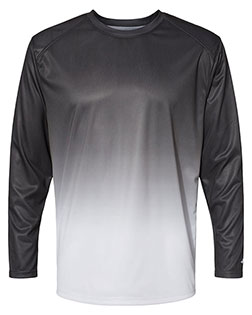 Badger 4204 Ombre Long Sleeve T-Shirt at GotApparel
