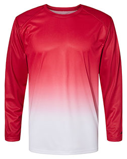 Badger 4204  Ombre Long Sleeve T-Shirt at GotApparel