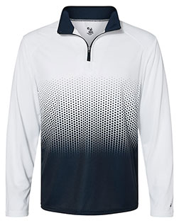 Badger 4222 Men Hex 2.0 Quarter Zip Pullover at GotApparel