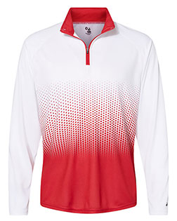 Badger 4222 Men Hex 2.0 Quarter Zip Pullover at GotApparel