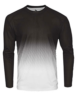 Badger 4224 Men Hex 2.0 Long Sleeve T-Shirt at GotApparel