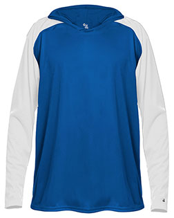 Badger 4235 Men Breakout Hooded Long Sleeve T-Shirt at GotApparel
