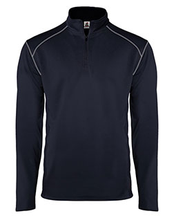 Badger 4438  Money Mesh Quarter-Zip Pullover at GotApparel