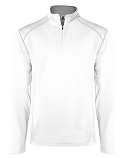 Badger 4438  Money Mesh Quarter-Zip Pullover at GotApparel