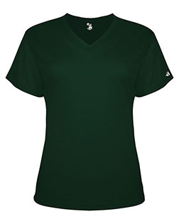 Badger 4962 Women ’s Triblend Performance V-Neck Short Sleeve T-Shirt at GotApparel