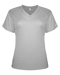 Badger 4962 Women ’s Triblend Performance V-Neck Short Sleeve T-Shirt at GotApparel